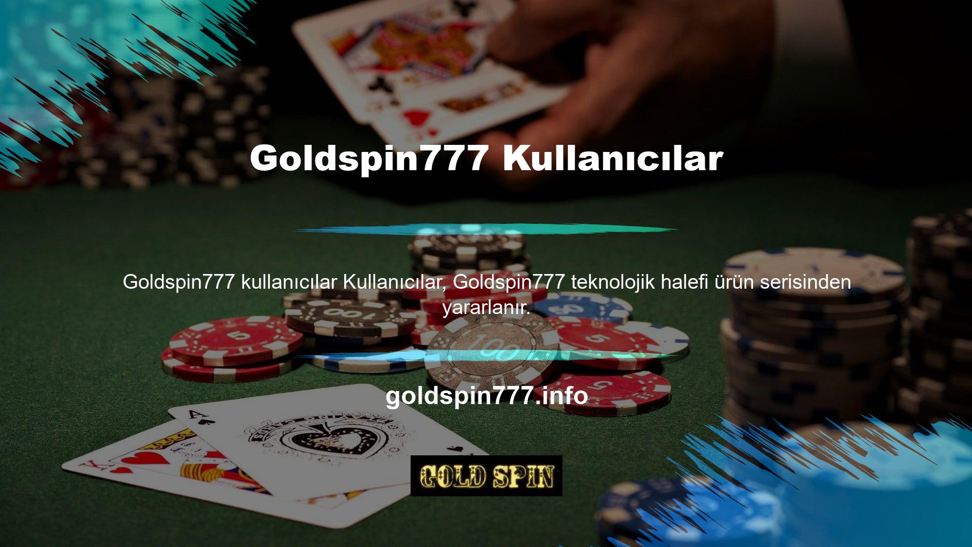 Goldspin777, oyun portföyünü ve yazılımını sürekli geliştirerek ve genişleterek, yüz binlerce kullanıcının çeşitli oyun türlerine bahis yaptığı sitelerden biri olma yolunda emin adımlarla ilerlemektedir